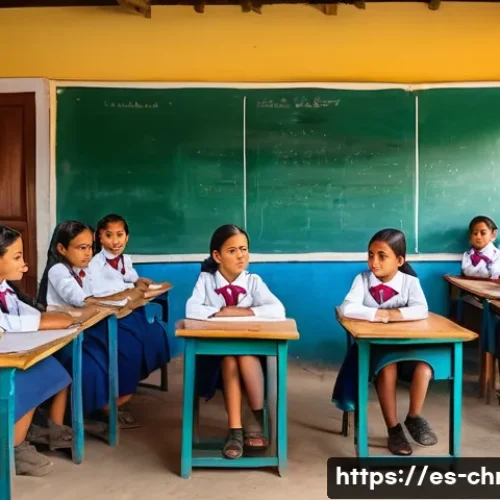 Home 31 기독교 선교사의 역할 - A vibrant rural classroom scene in a Latin American village, featuring diverse children aged 6 to 12...